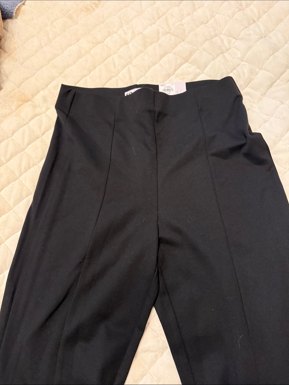SO Women’s Black Flare leg pull on dress pants